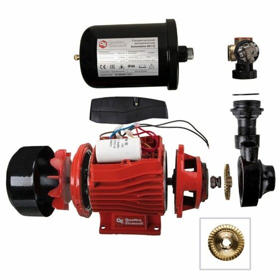 Насосная станция QE Automatico 401 Ci (400 Вт, 2100 л/ч, для чистой, 32 м, 5,4 кг)