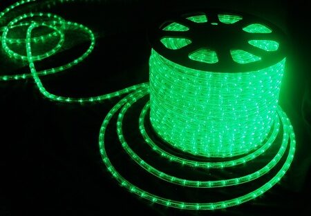 Светодиодный Neon-Night  13мм зелёный мерц. (2 жилы)