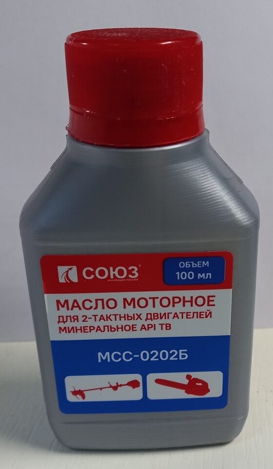 МСС-0202Б Масло СОЮЗ 2 ТАКТ. минеральное UNIVERSAL МОТО 2T, 100мл, КРАСНОЕ, API TB