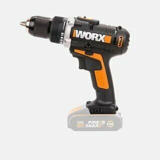 Дрель-шуруповерт акк. WORX WX183.9, (20В, 50Нм, 0-1700об/мин, 13мм, БЕЗ АКБ и ЗУ, коробка)