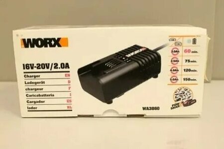 Зарядное устройство WA3880 (20В, ток зарядки 2.0A, индикатор заряда)\\WORX