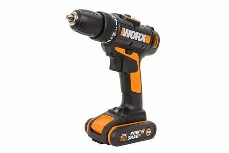 Дрель-шуруповерт акк. WORX WX101, (20В, 30Нм, 0-1450об/мин, 10мм, 2АКБх1.5Ач, ЗУ, коробка)